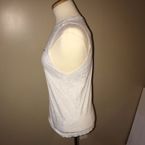 NIKE THE NIKE TEE gray large swoosh size s small black Nike symbol comfy - Picture 5 of 9